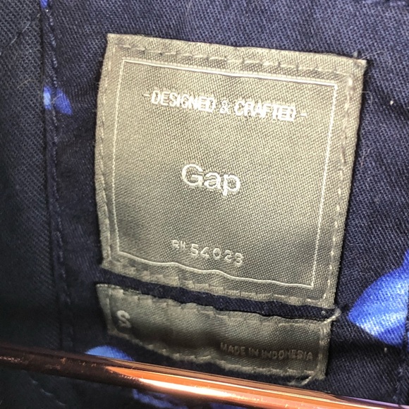 Gap Blue Floral Bomber Varsity Jacket - Picture 3 of 4